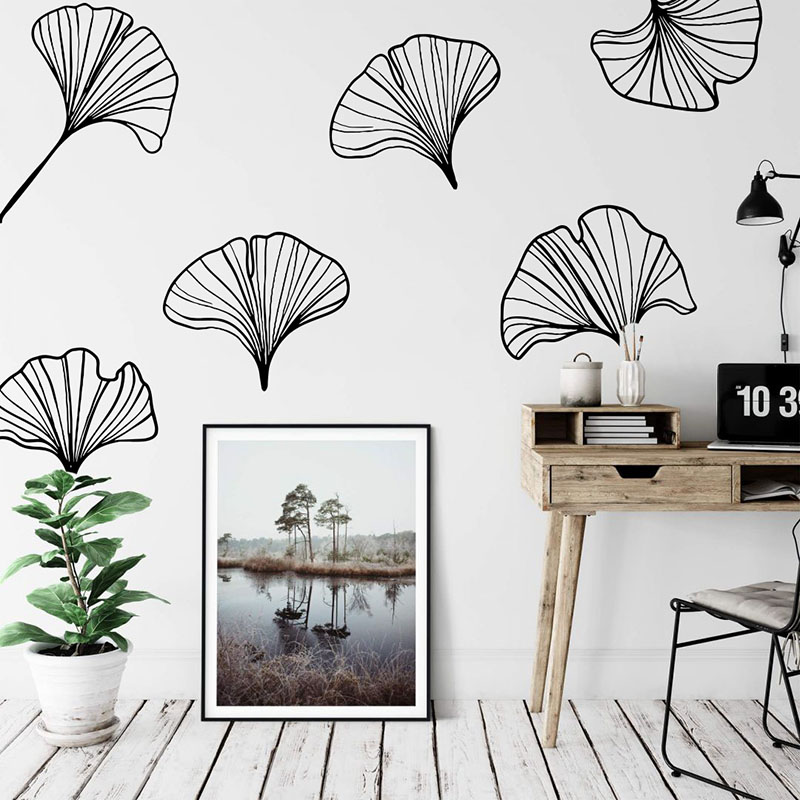 Monstera Thai Constellation - Большая упаковка из 6 листьев гинкго,
