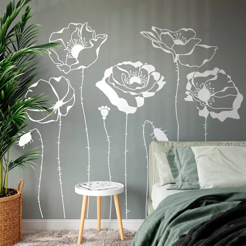 Monstera Thai Constellation - Poppys цветок наклейки на стену растения