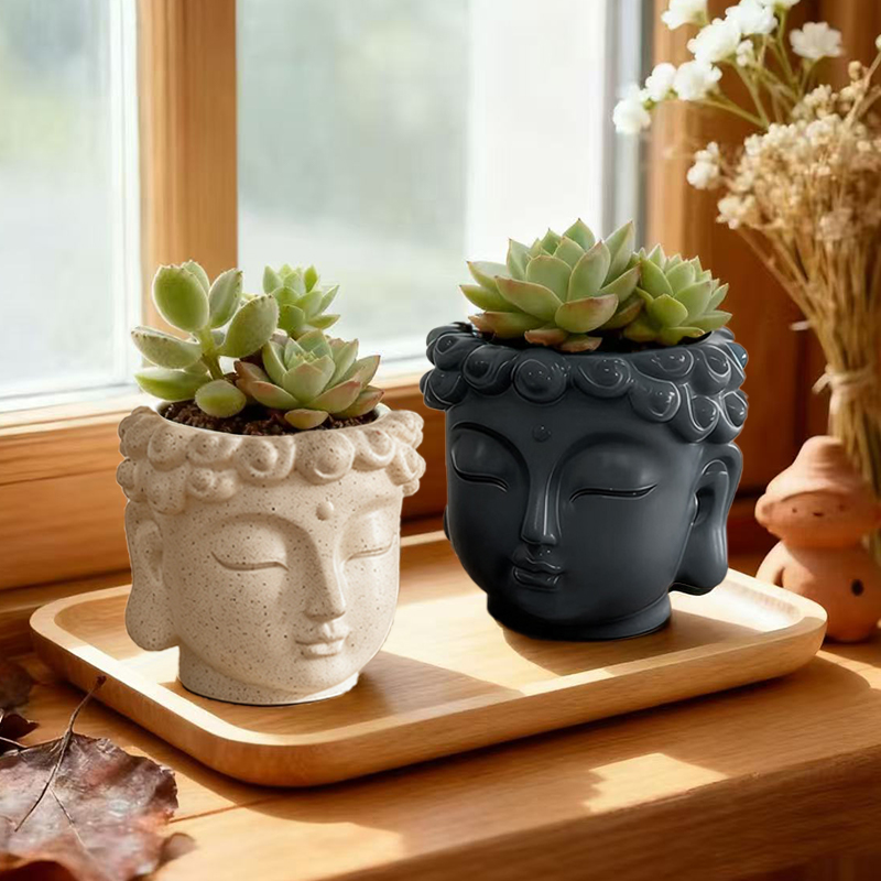 Статуэтка Будды Дзен из смолы, – обзор и цена Snake Plant Ceramic